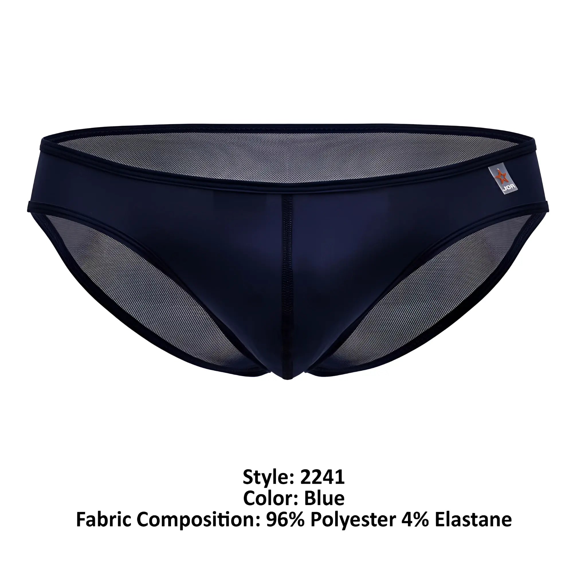 Navy blue JOR 2241 Origin briefs for men with mesh panel design and elastic waistband for comfort and breathability