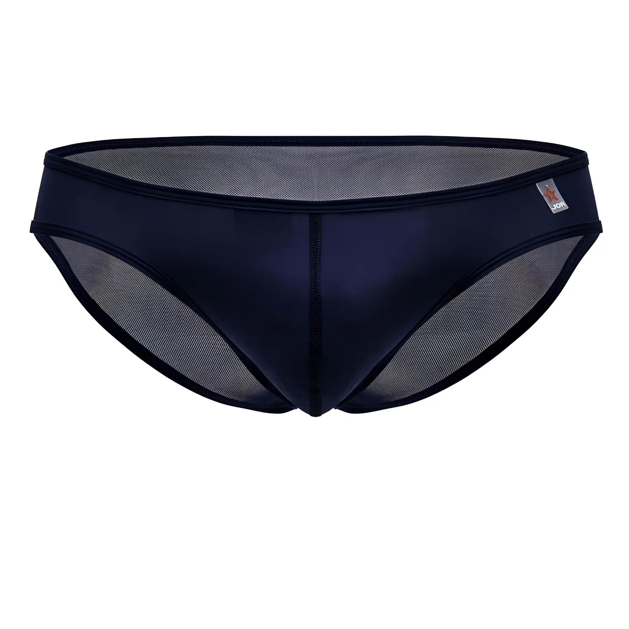 Jor 2241 origin briefs blue navy mesh swim trunks with sleek form-fitting design and reinforced waistband
