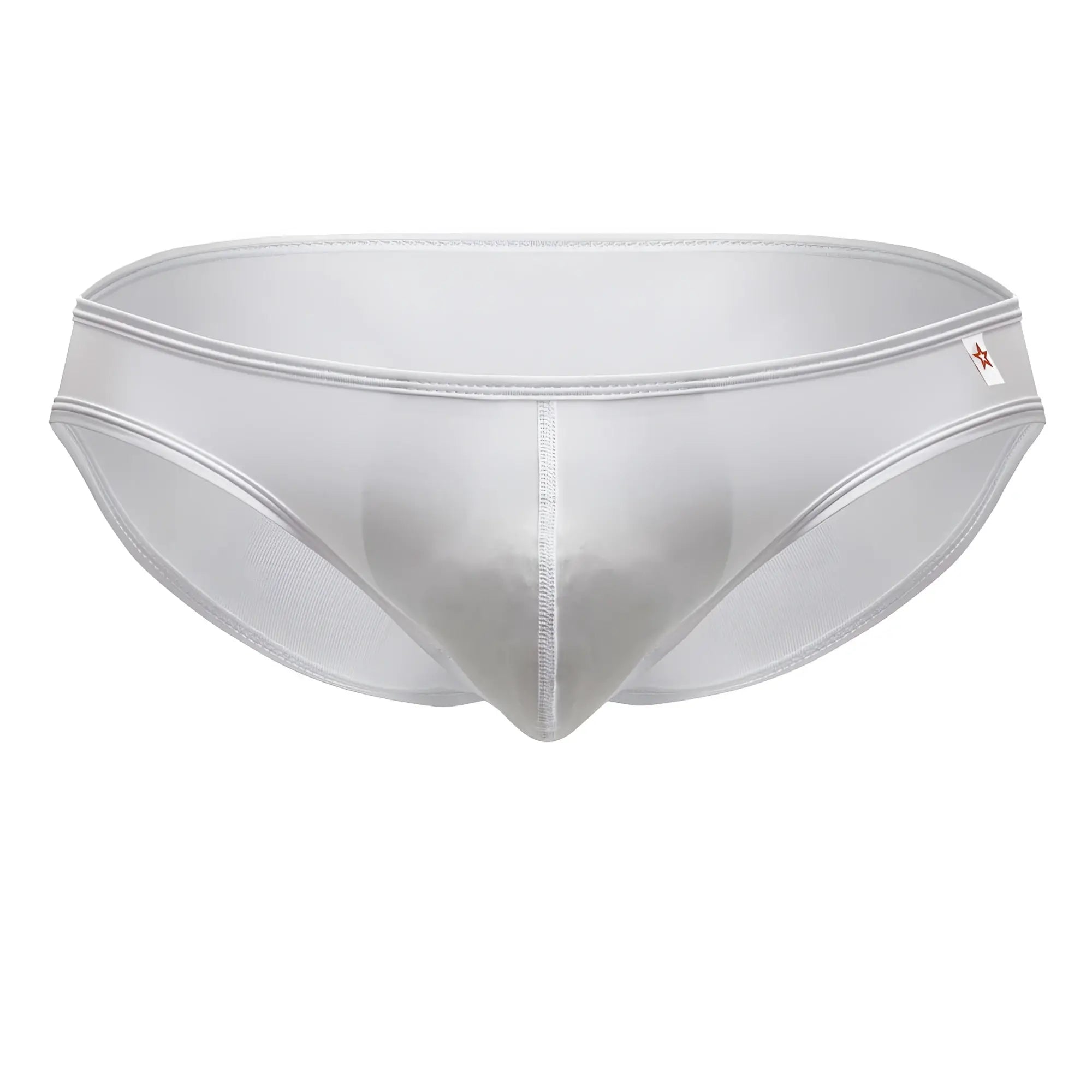 Jor 2241 origin briefs white transparent mesh with subtle sheen and reinforced stitching along the waistband