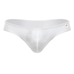 White sheer mesh thong jor 2242 origin with a subtle red star logo on the side