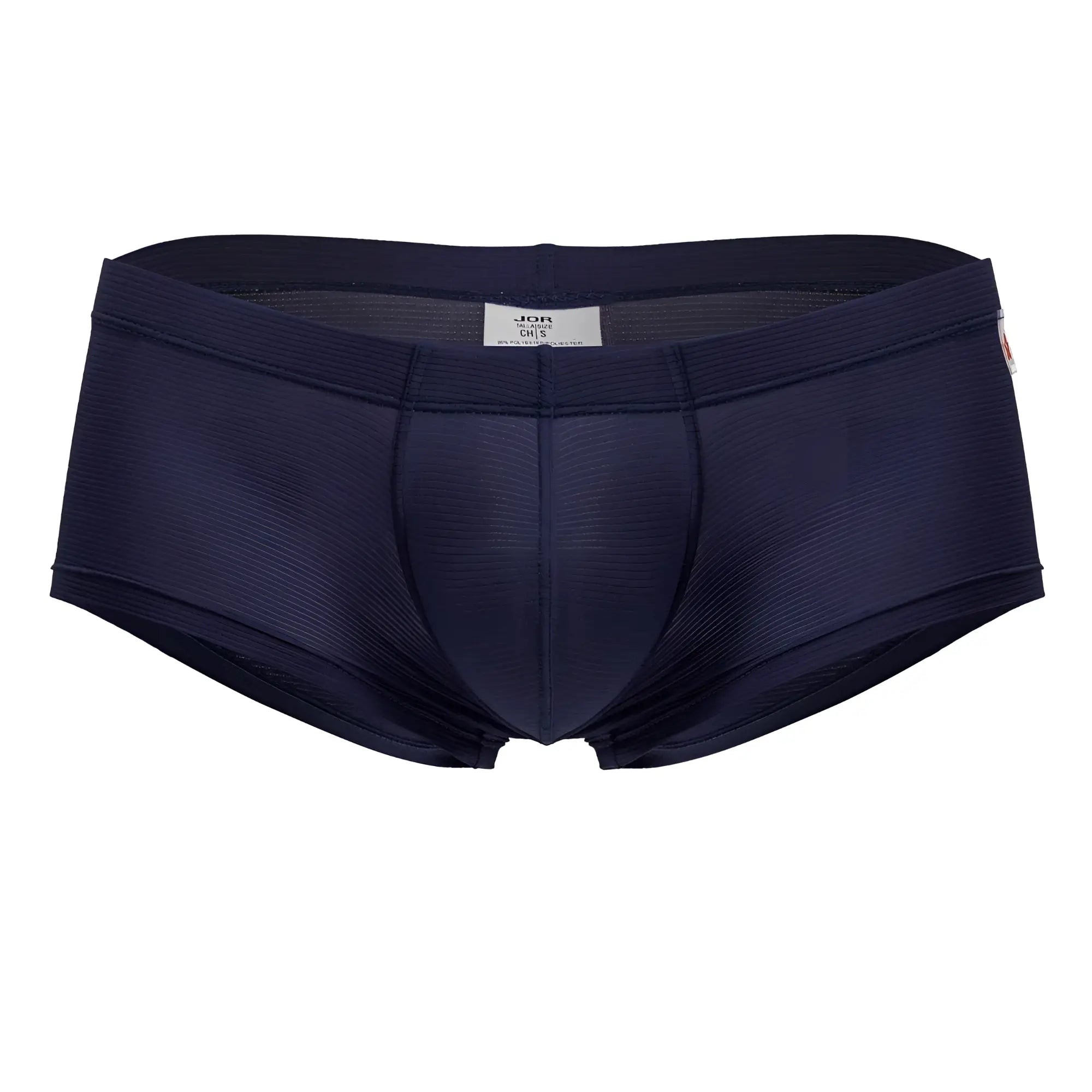 Navy blue jor 2246 cosmo trunks mens briefs with ribbed textured fabric and elastic waistband
