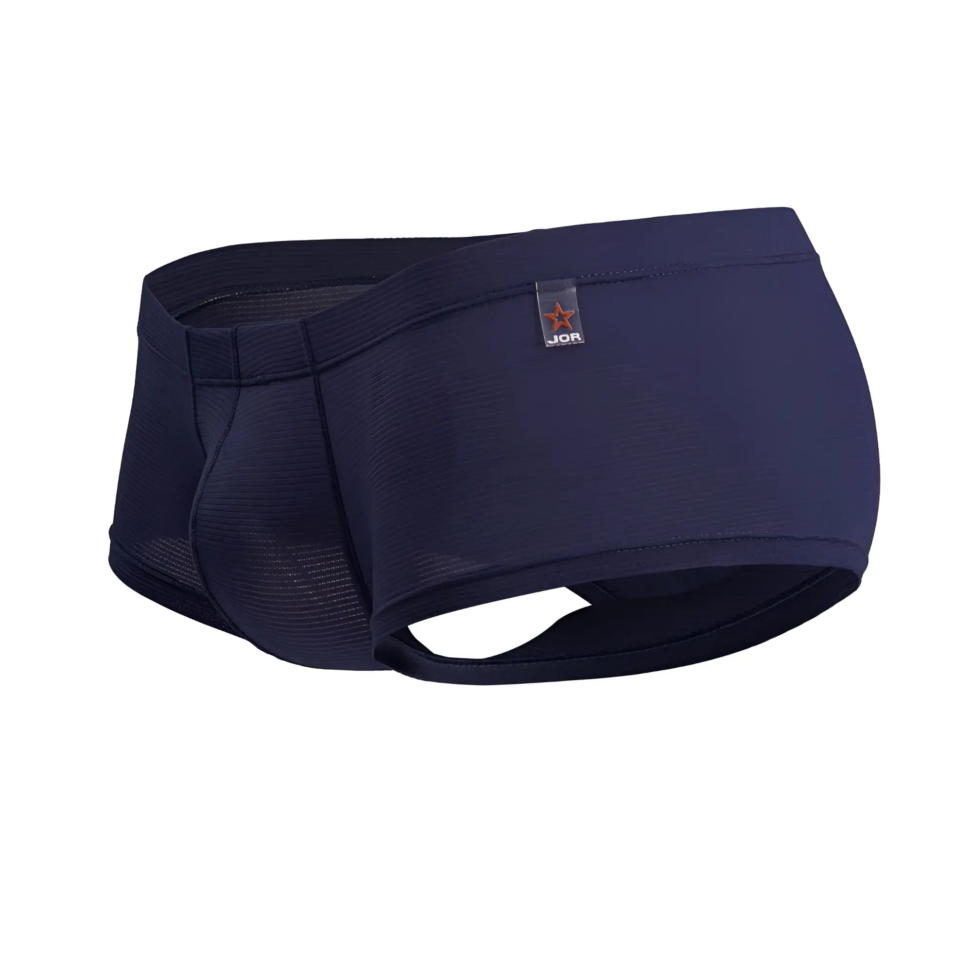 Navy blue jor 2246 cosmo trunks men’s briefs with textured fabric and breathable mesh paneling for comfort