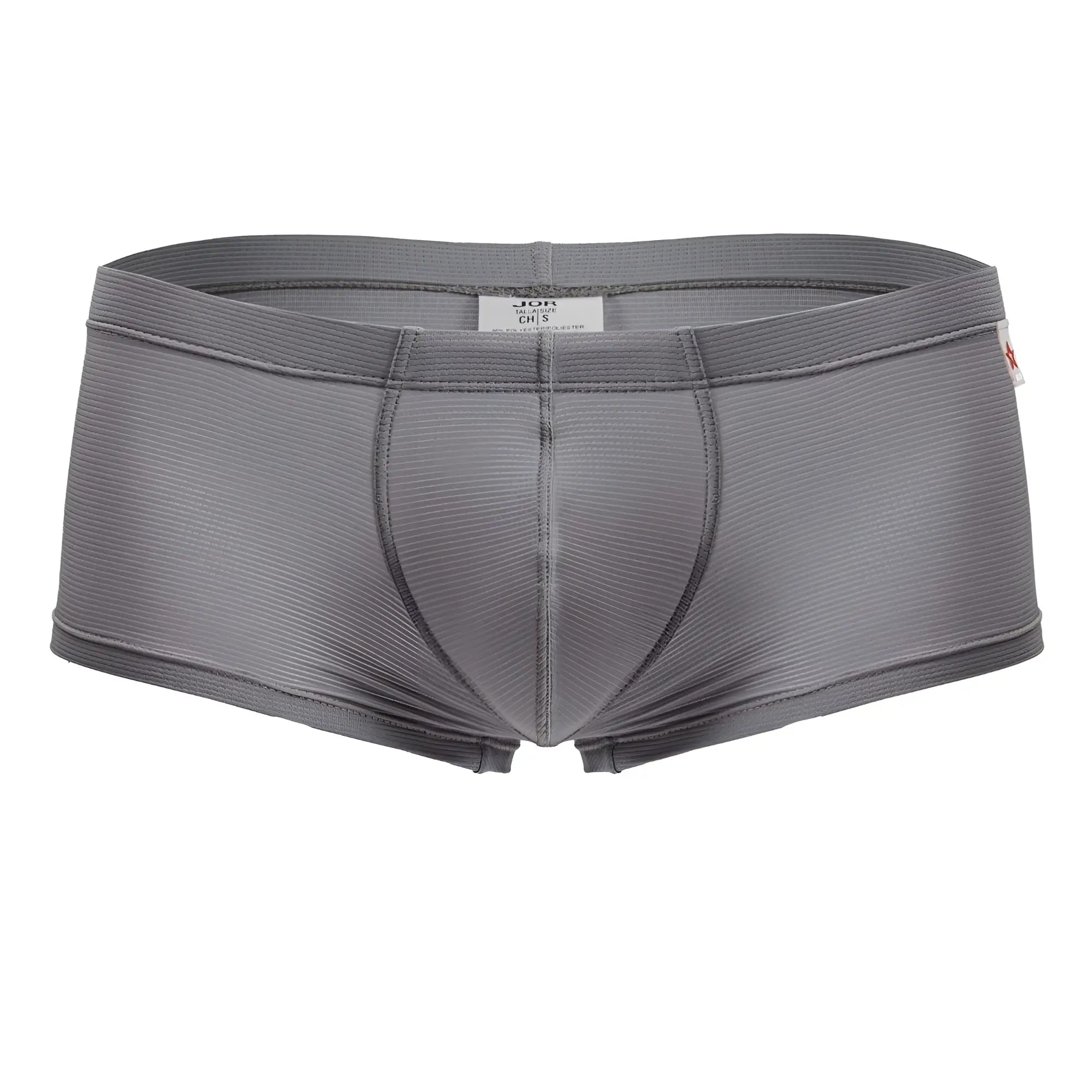 Gray jor 2246 cosmo trunks briefs with ribbed texture and elastic waistband for comfortable everyday wear