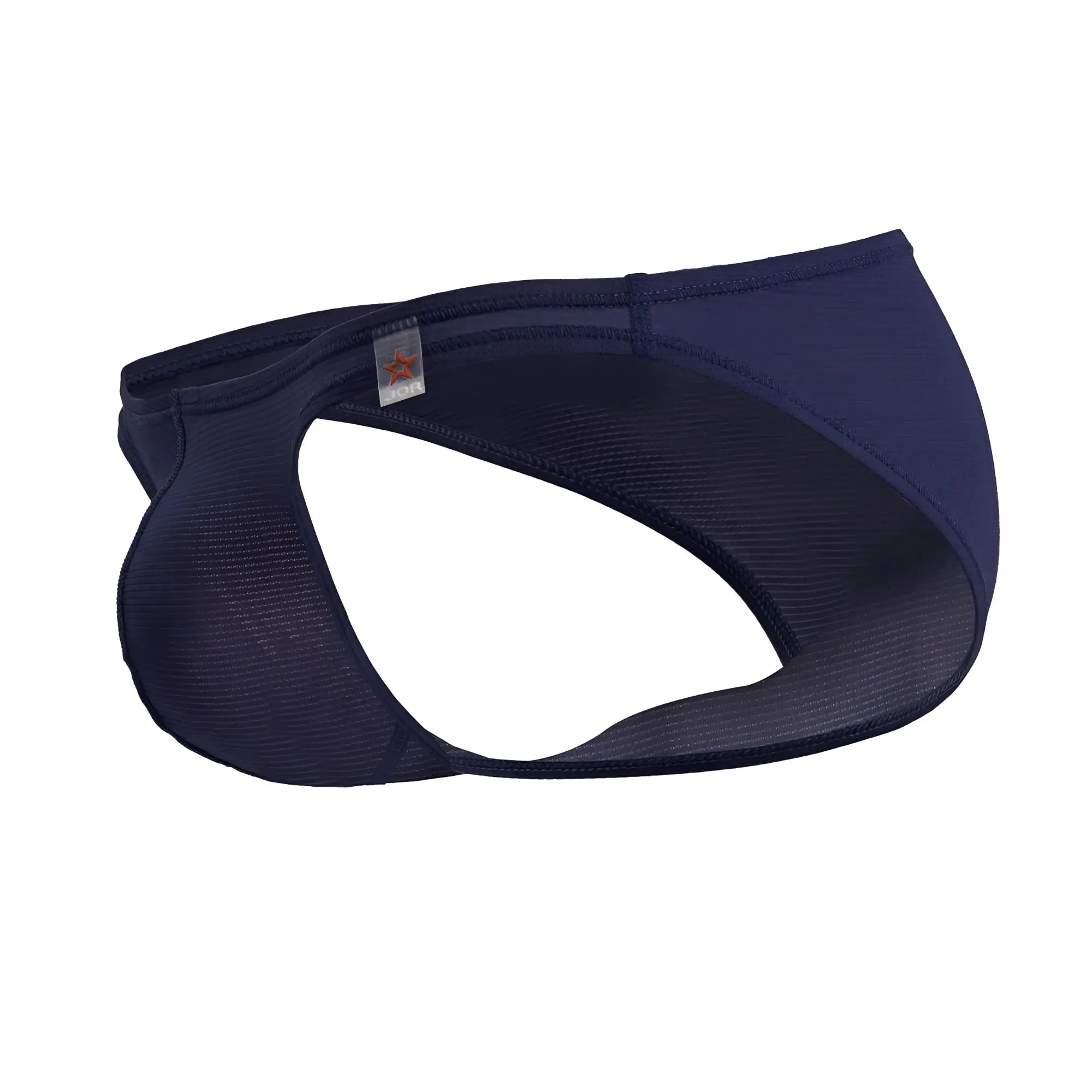 Navy blue jor 2247 cosmo bikini briefs with textured ribbed fabric and reinforced stitching on edges