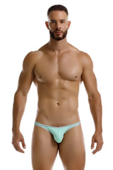 Jor 2249 sour bikini color mint light blue striped men’s briefs with a snug form-fitting design for comfortable wear