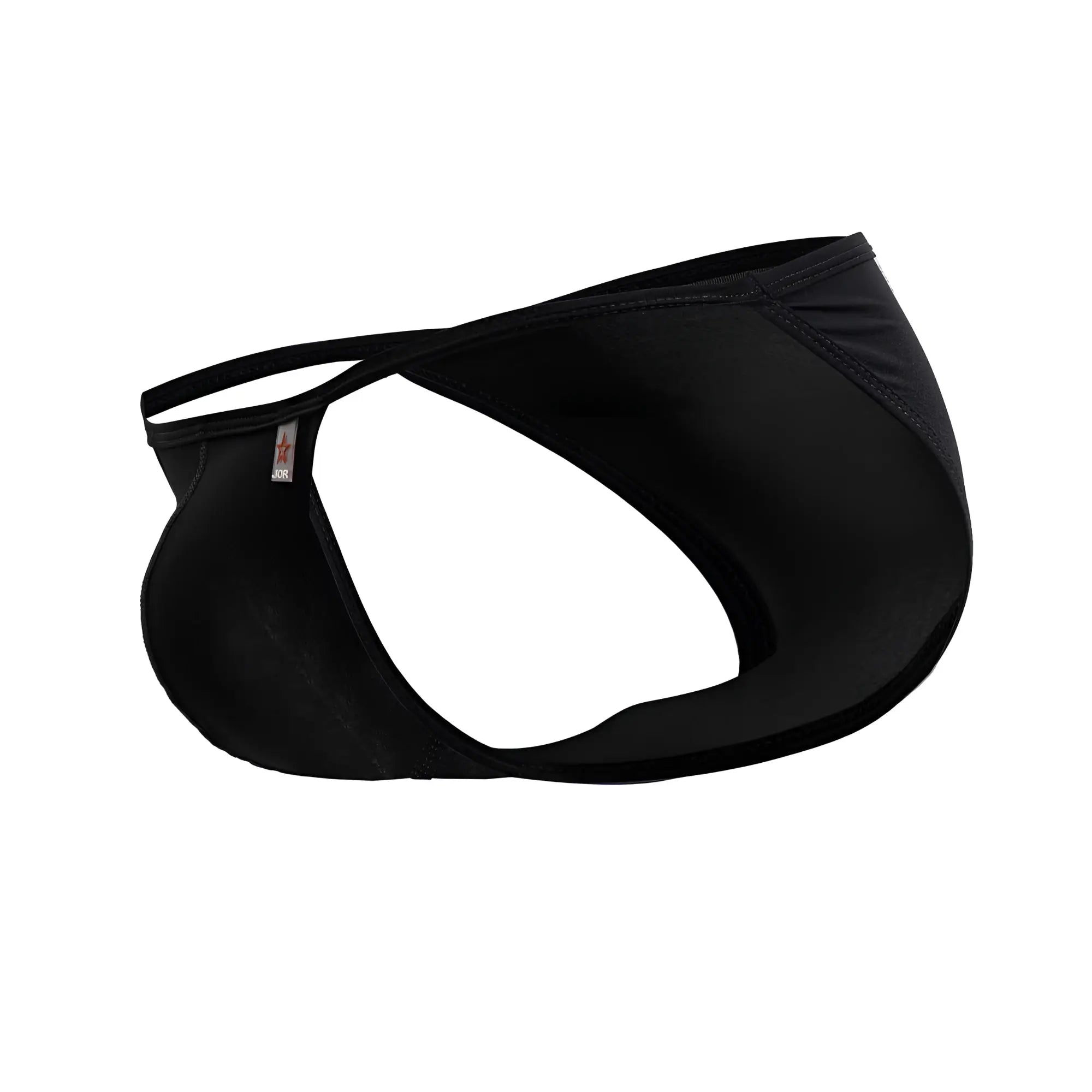Black jor 2257 axel bikini briefs with sleek form-fitting design and thin side straps for comfortable wear