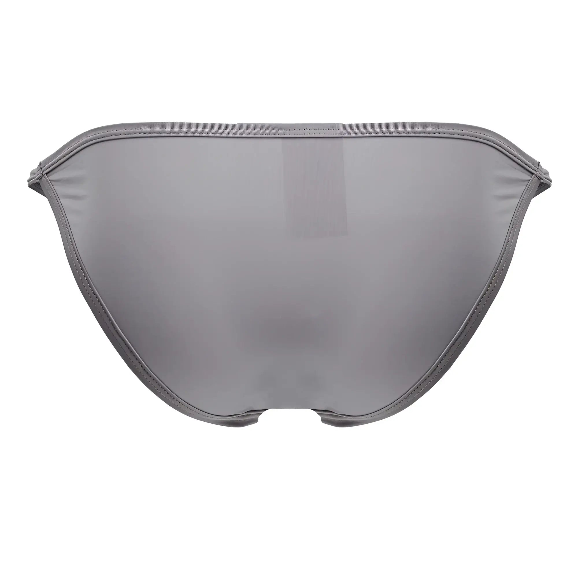 Gray mesh JOR 2257 Axel bikini bottom with sleek form-fitting design and subtle vertical ribbing shown from the back