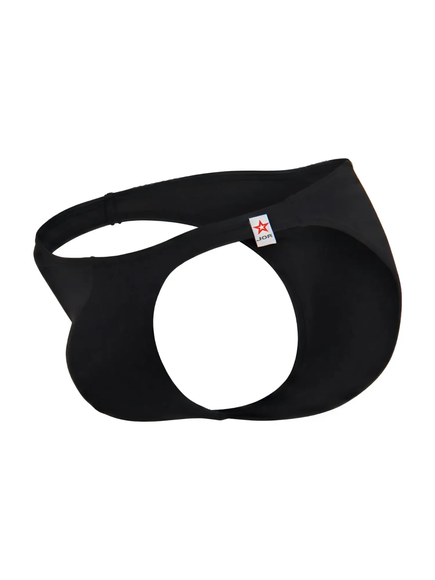 Black jor 2273 travel swim bikini briefs with sleek form fitting design and distinctive circular cutout in black