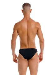 Black jor 2273 travel swim bikini briefs with smooth form-fitting design ideal for swimming and travel
