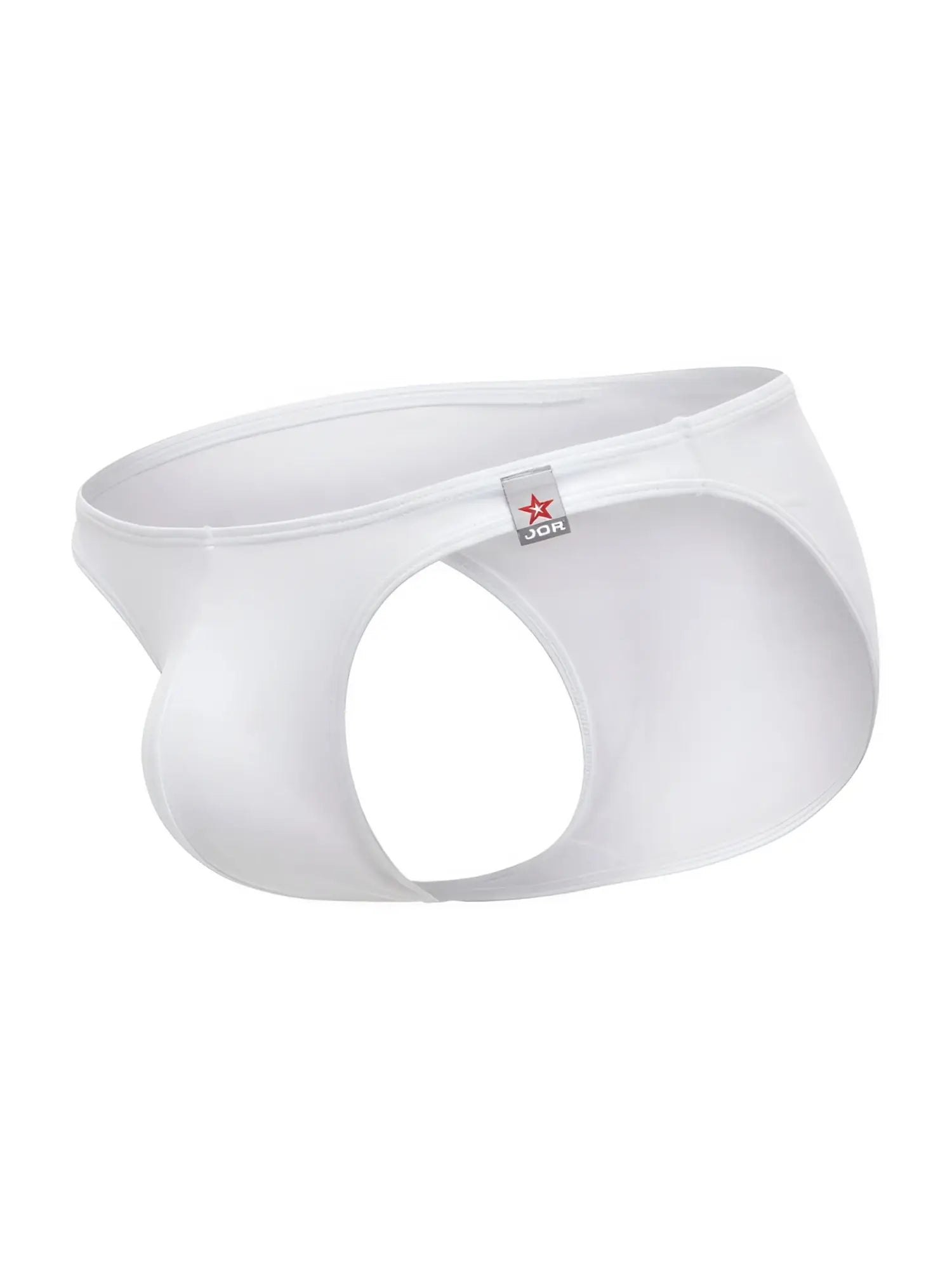 White jor 2273 travel swim bikini for men with sleek form-fitting design and distinctive cutout in white color