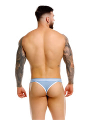 Light blue and white striped jor 2323 college thongs briefs with a snug form-fitting design for comfortable wear