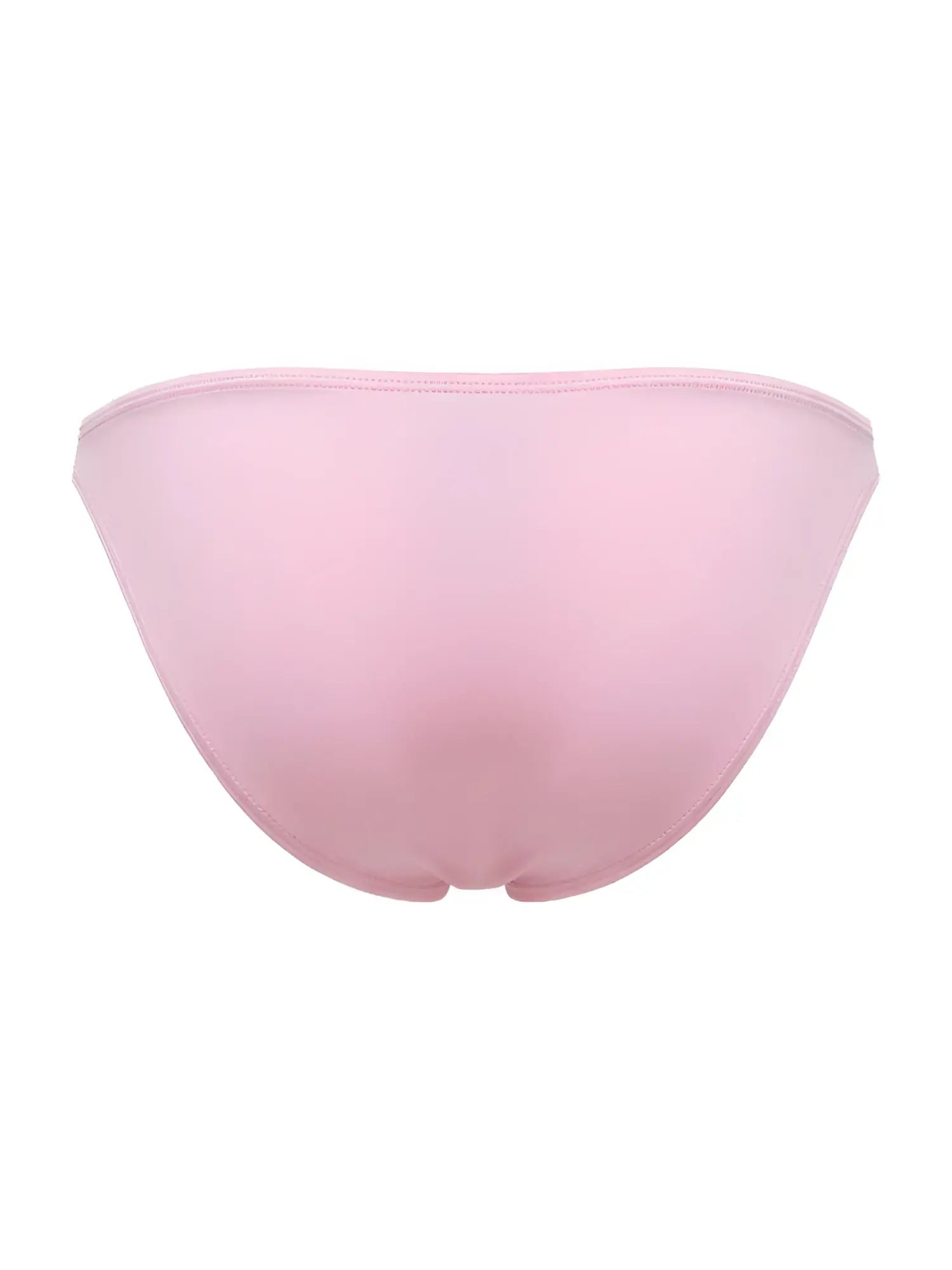 Delicate translucent pink mesh bikini bottom jor 2355 eros bikini with smooth seamless design