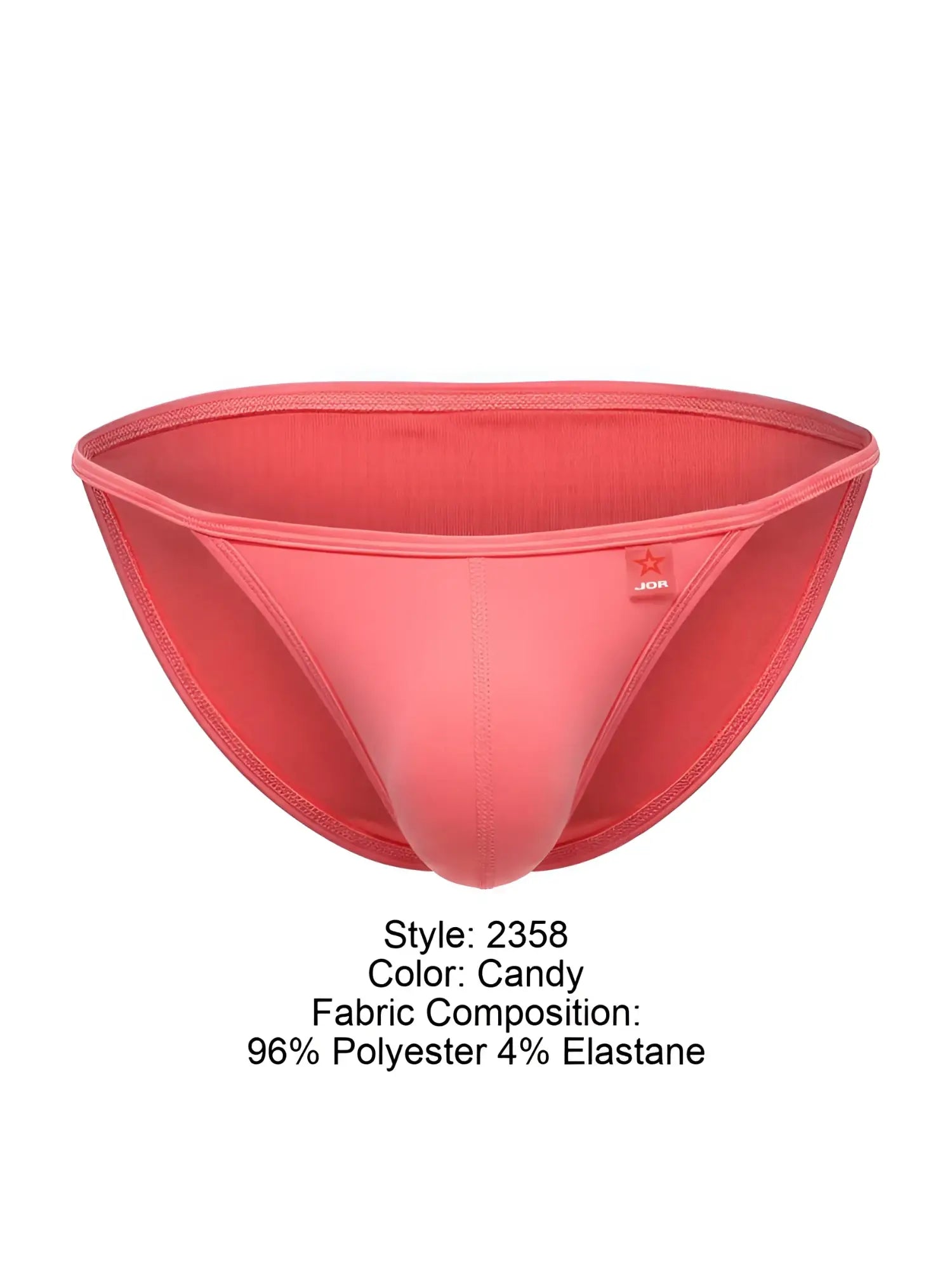 Jor 2358 axel bikini color candy men’s briefs in candy color made from 96 polyester and 4 elastane