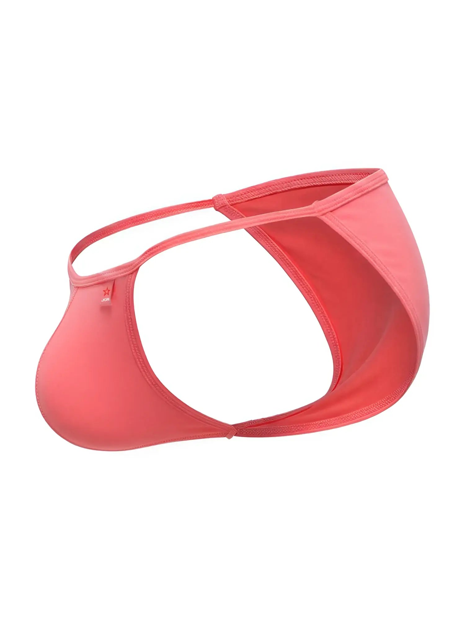 JOR 2358 Axel bikini candy is a coral men’s thong made of smooth stretch fabric with a minimalist design and thin straps