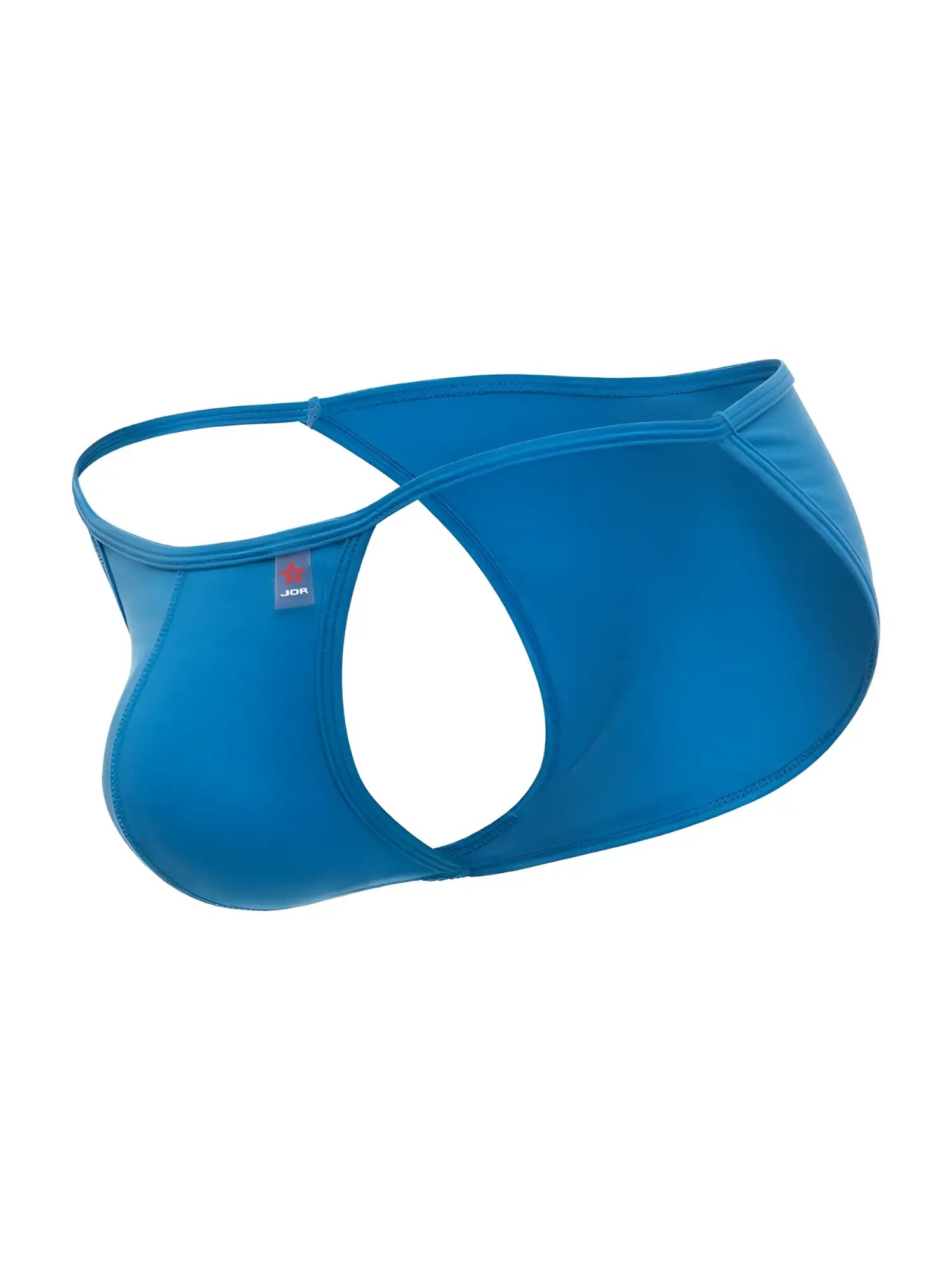 Blue jor 2358 axel bikini men’s thong in turquoise with smooth fabric and thin elastic waistband