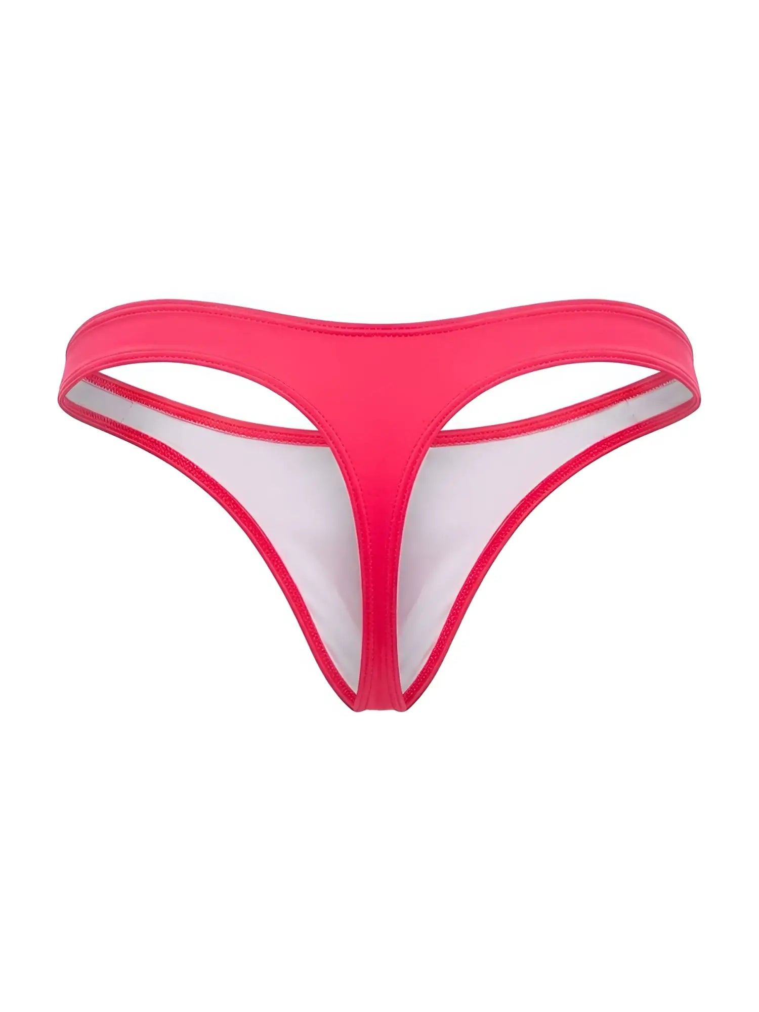 Bright pink jor 2389 travel swim thong with white inner lining and thin seamless construction for comfortable wear