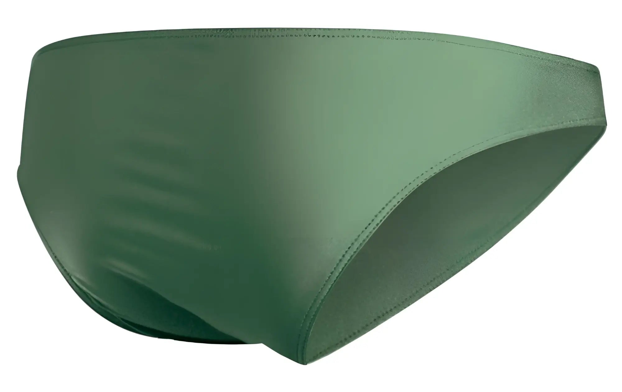 Justin Simon xsj01 classic bikini swim trunks in new green with a satin finish and subtle edge stitching