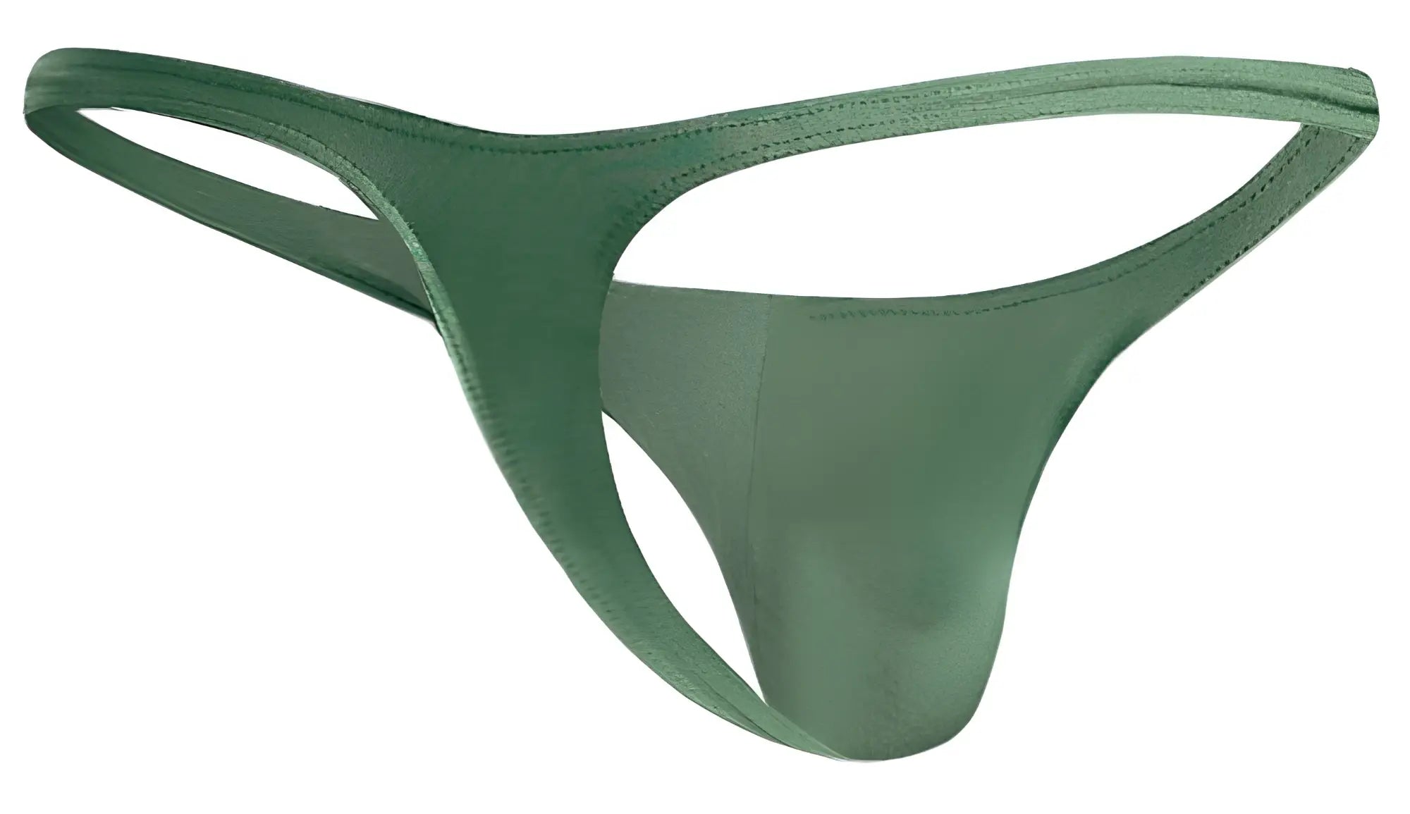 Justinsimon xsj03 classic thong in new green made of smooth stretchy fabric with minimalist design and subtle stitching