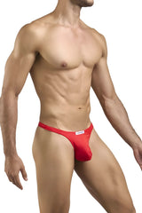 Red calvin klein classic thong in peach red color made for comfortable everyday wear