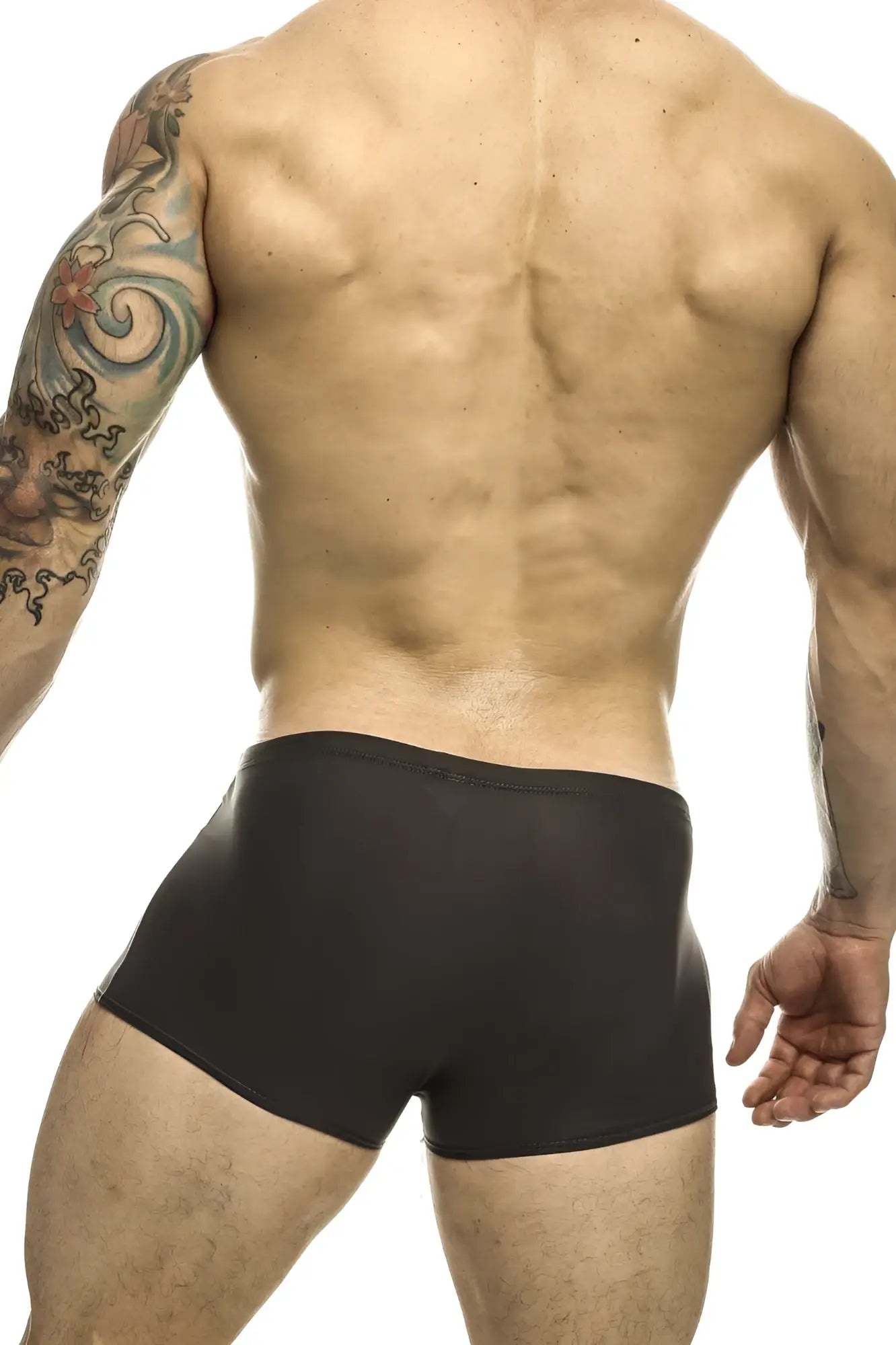 Justin simon xsj08 classic trunks in gray with smooth stretchy fabric and form-fitting design for comfortable wear