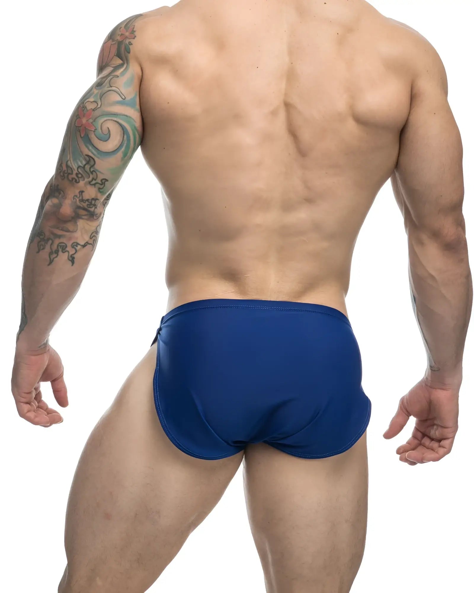 Justin simon royal blue running shorts made of lightweight breathable fabric for active wear