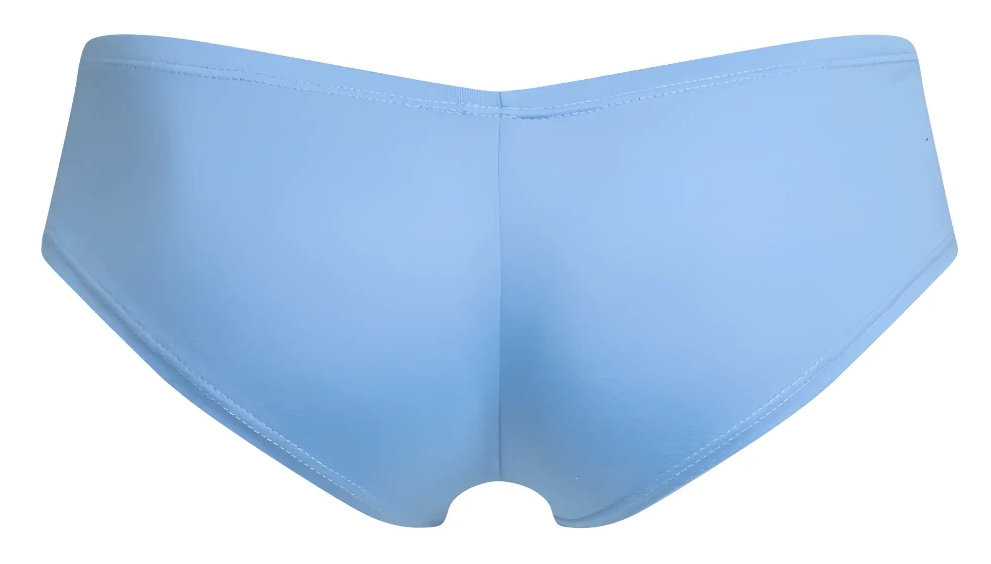 Justin simon xsj13 cheeky bulge boxer in light blue smooth seamless fabric for women