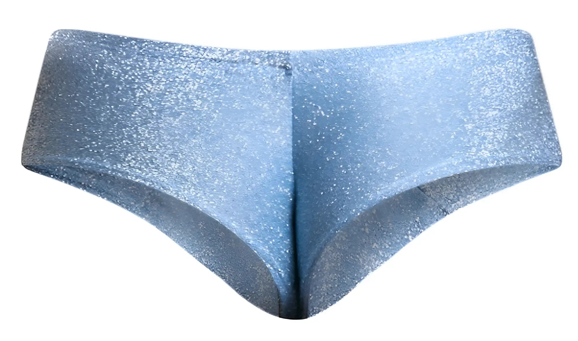 Justin simon xsj22 cheek briefs in shiny light blue lurex glittery fabric with a cheeky fit
