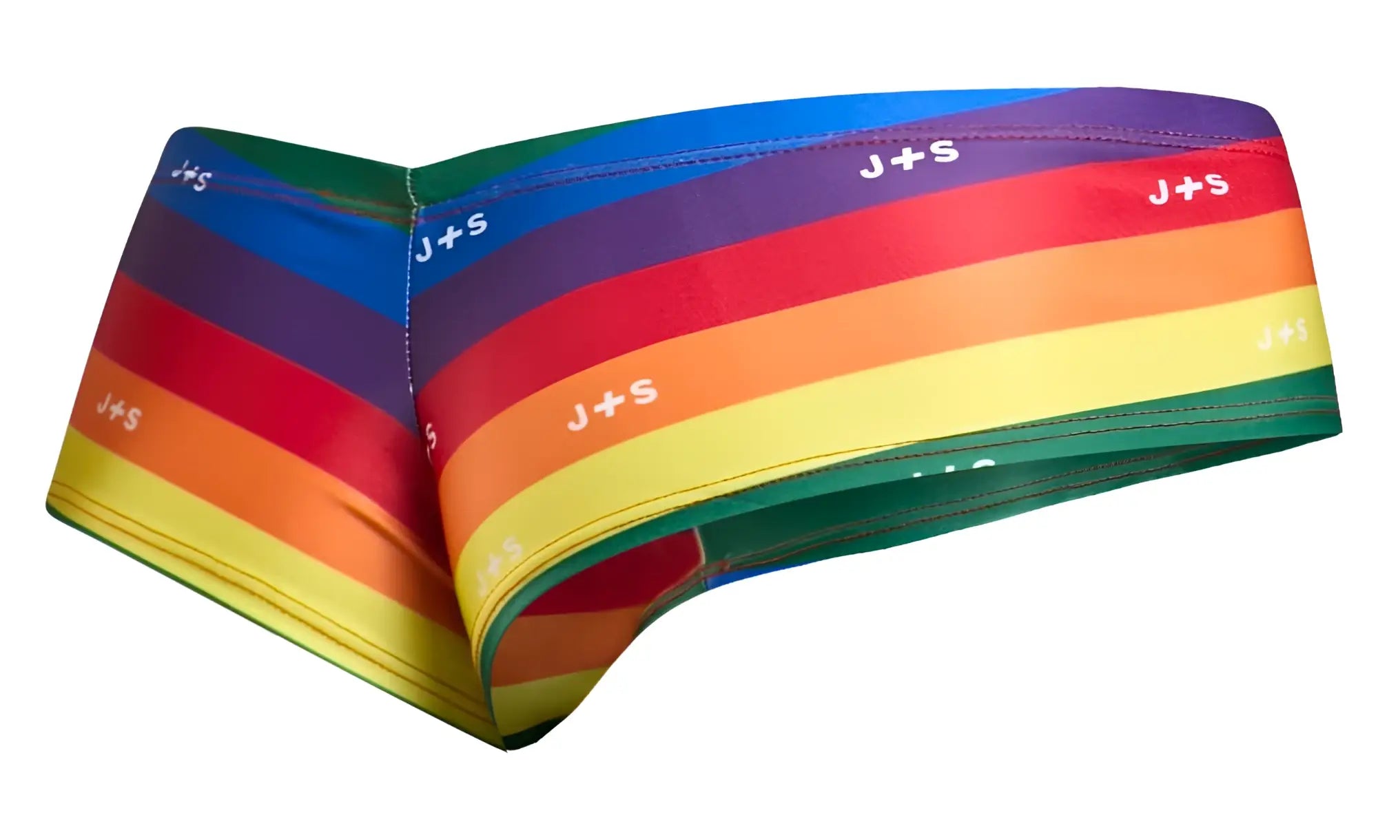 Justin simon xsj22 cheek briefs men’s rainbow-striped pride flag with bold horizontal bands and snug fit