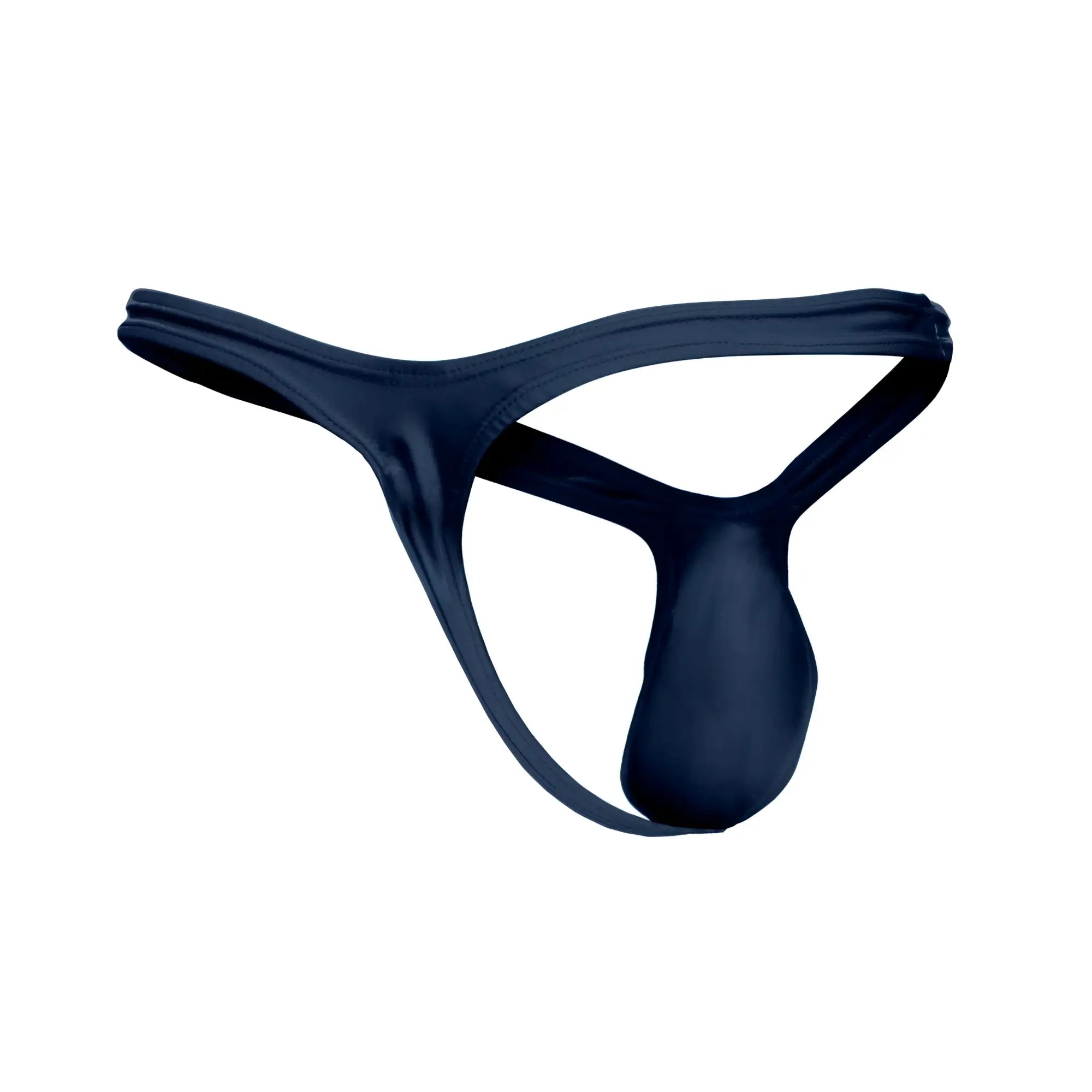 Navy blue justin simon xsjbu02 bulge thong made of smooth stretchable fabric with a sleek minimalist design