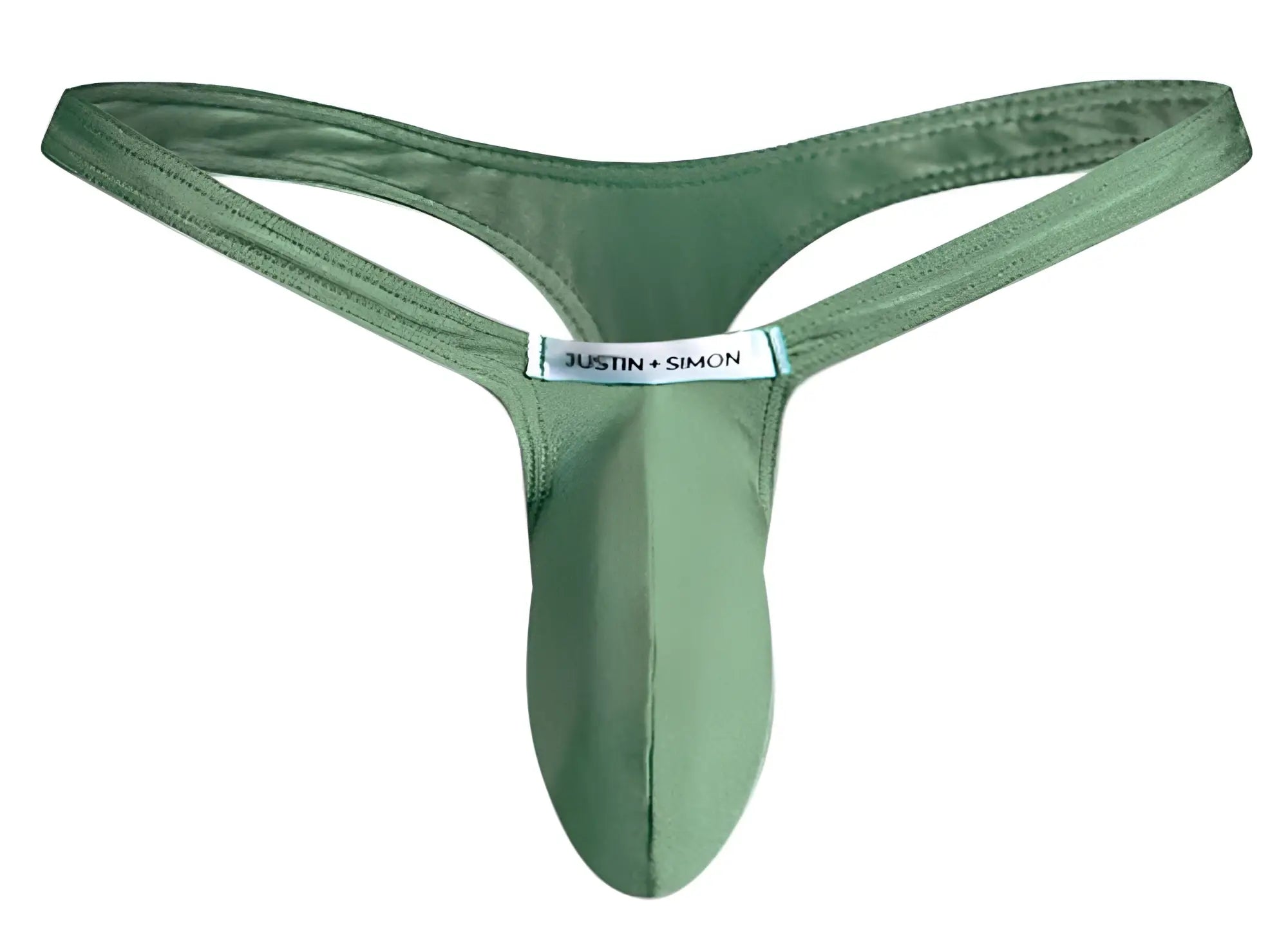 Justin simon xsjbu02 bulge thong in new green made of smooth fabric for comfortable wear