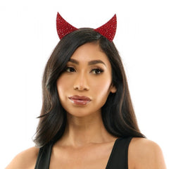 Bandeau diable à strass