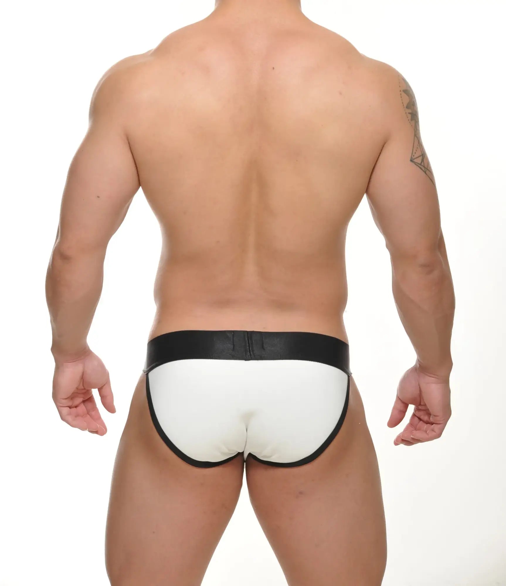 Kody brief white and black briefs with sleek minimalist design made from soft breathable fabric for everyday comfort