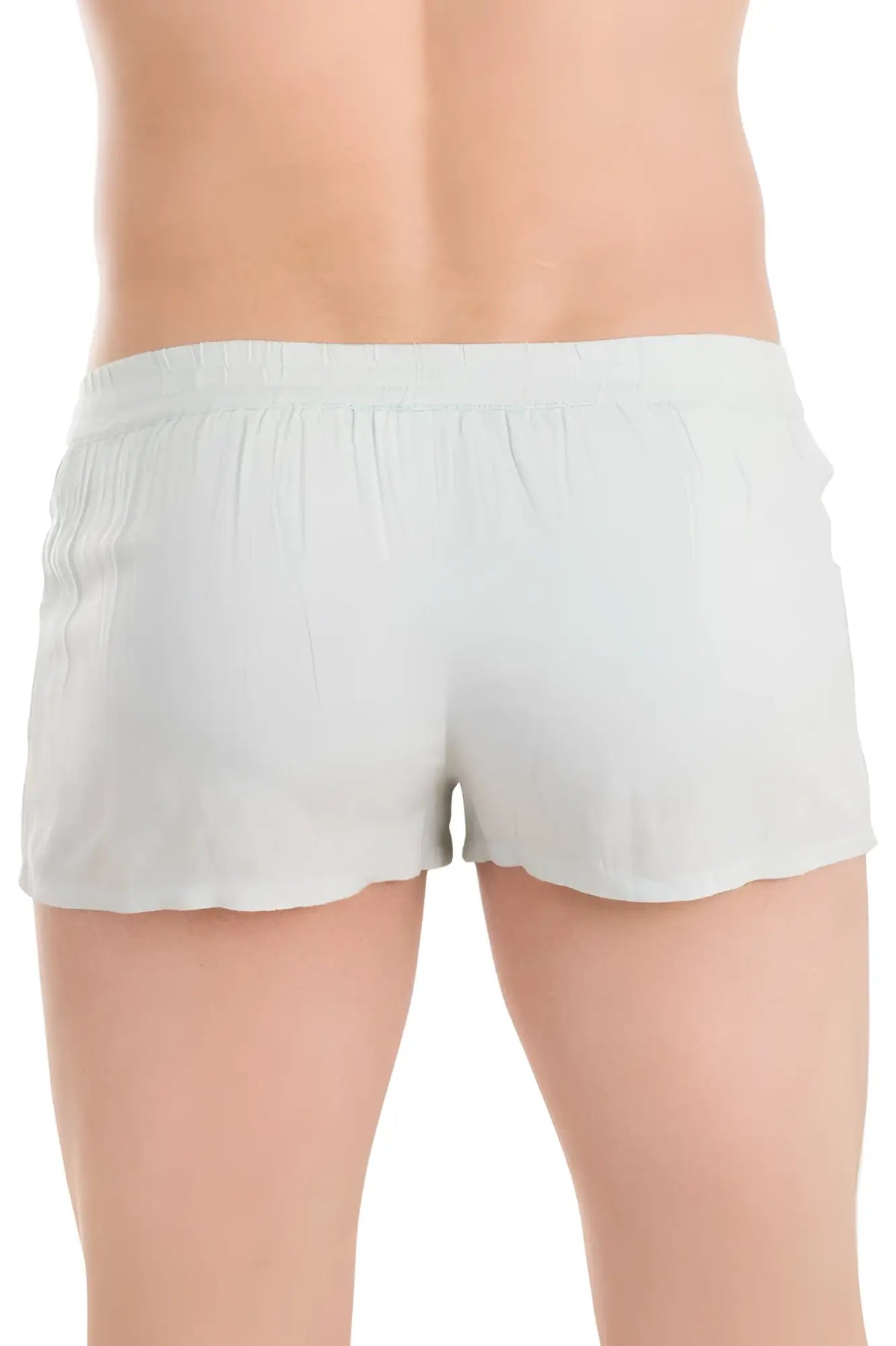 L’homme invisible sensations lounge shorts blue HW130-LOU-021 size M light blue lightweight with soft elastic waistband and flared hem