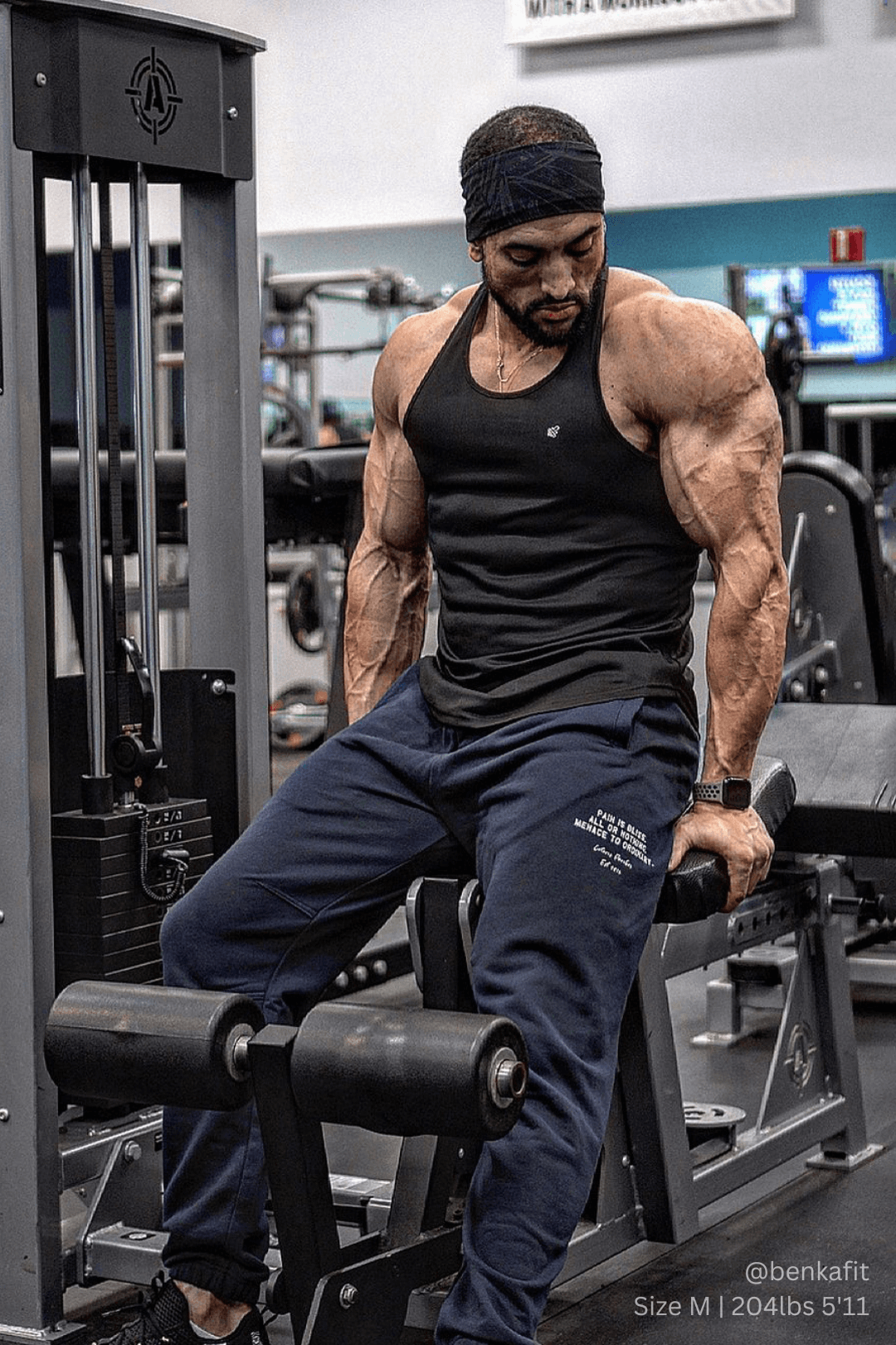 Jed North Herren Fast-Dry Bodybuilding Workout Stringer - Schwarz