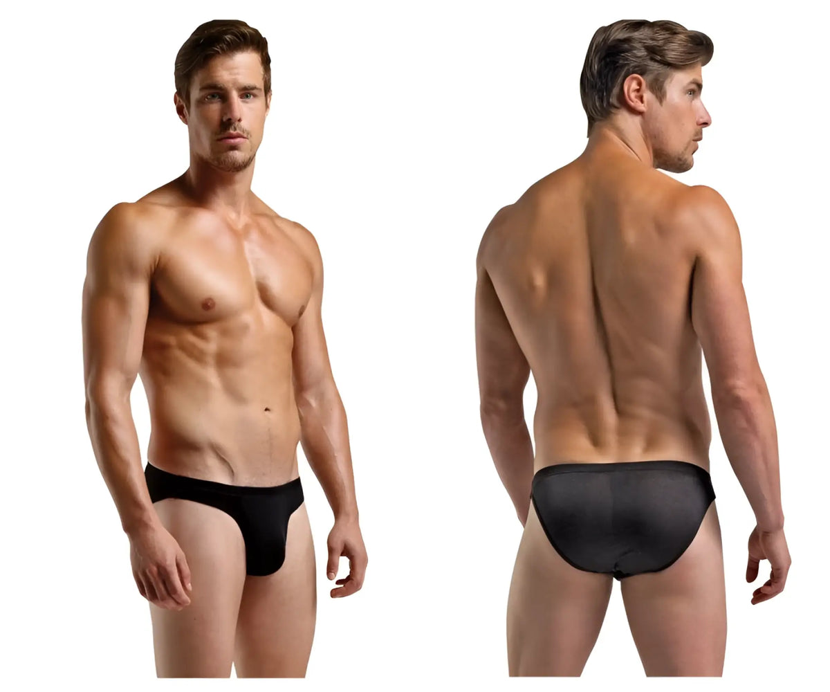Black magic silk 6606 silk briefs with a smooth form-fitting design made for comfortable wear