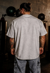 Jed North Vintage Oversize-T-Shirt für Herren – Sturm-Grau