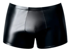 Male Power 153-301 Liquid Onyx 2.0 black patent leather briefs with sleek glossy finish and tailored fit