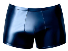 Male Power 153-301 Liquid Onyx 2.0 blue glossy faux leather pouch boxer shorts with a sleek form-fitting design
