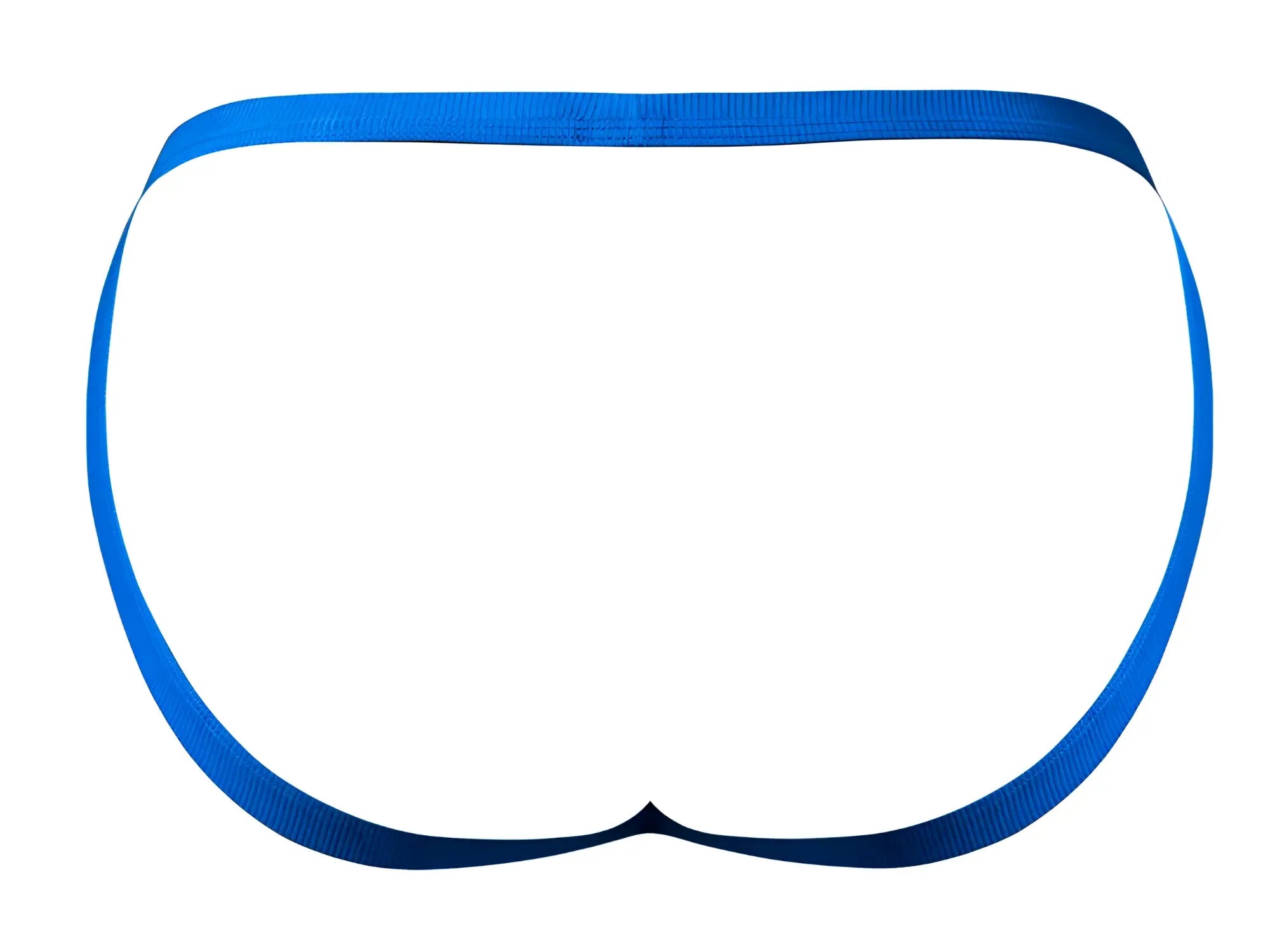 Male power 388-11c fishnet 2 jockstrap in royal blue with bright ribbed fabric briefs and a snug fitting design