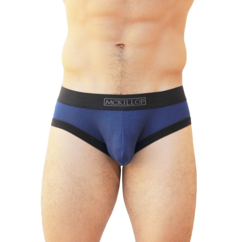 McKillop Jagger Modal Full Jock Strap Sous-vêtement Bleu Marine JFMO Taille M