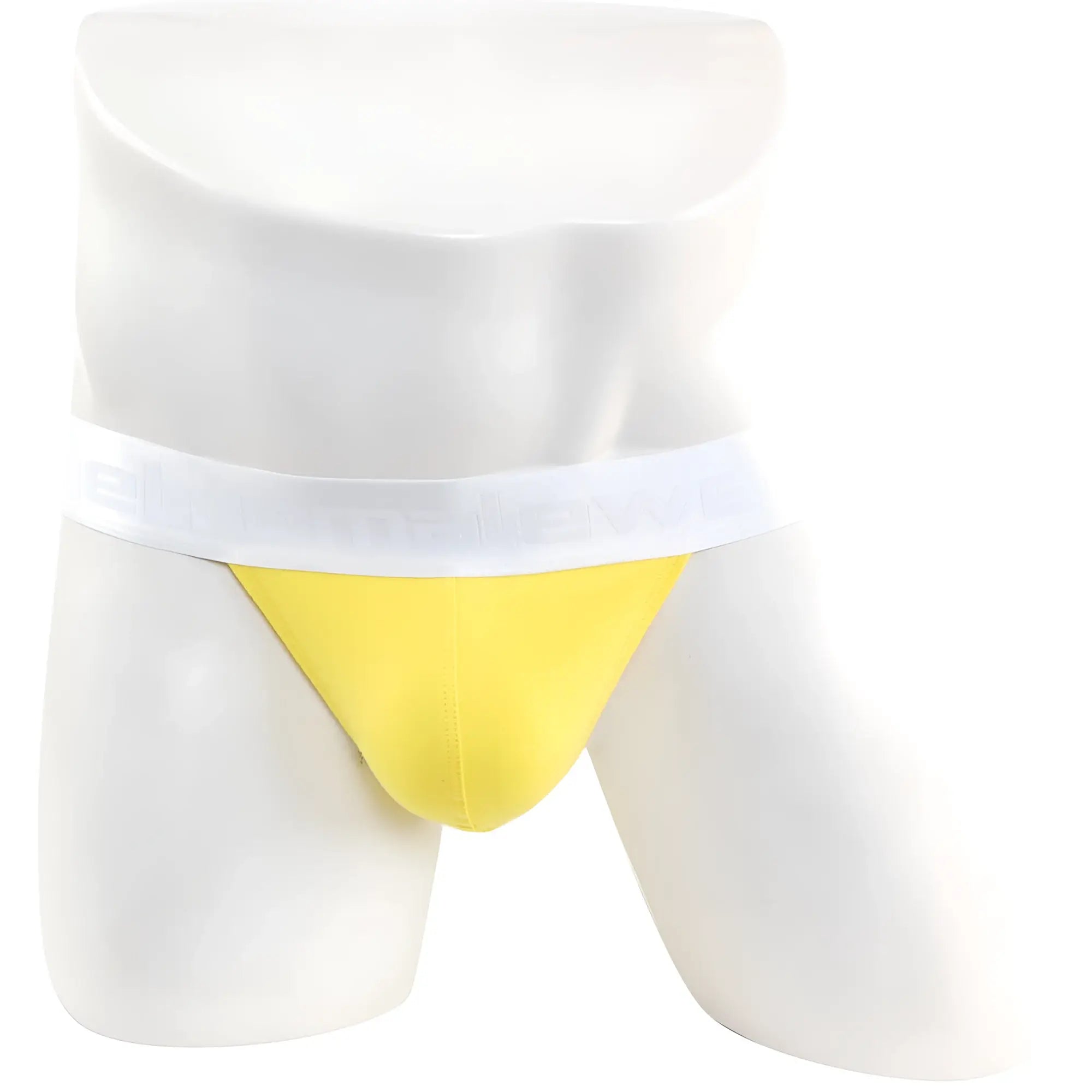 MetroMaleWear Asian bikini briefs 3 pack in bright yellow with white elastic waistband and form fitting design