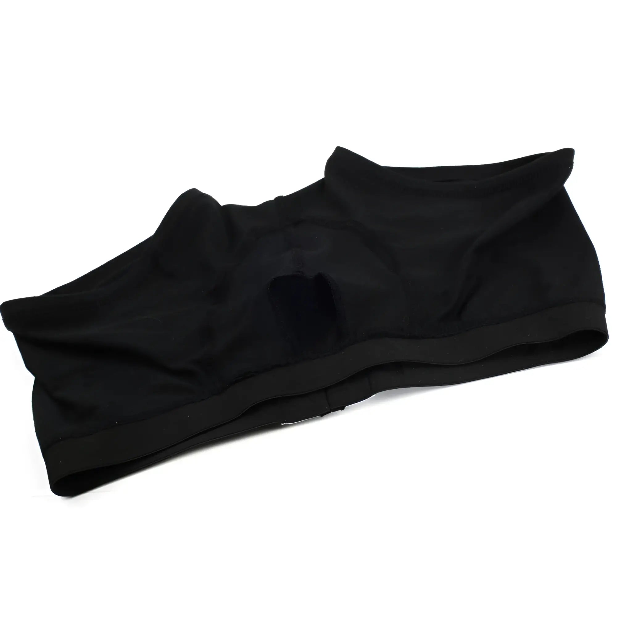 MetroMaleWear Avalon boxer brief black soft textured fabric with smooth seamless design front view
