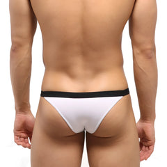 White thong with black waistband from MetroMaleWear Avantgarde Bikini white 1115-00 for stylish men’s swimwear