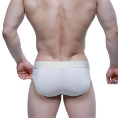 Metro male wear basic brief nude 5003-07 white briefs with smooth form fitting design and elastic waistband