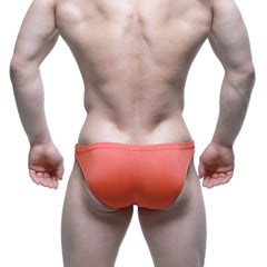 Orange metro malewear beatnik bikini coral 3603-58 athletic briefs with smooth form-fitting design