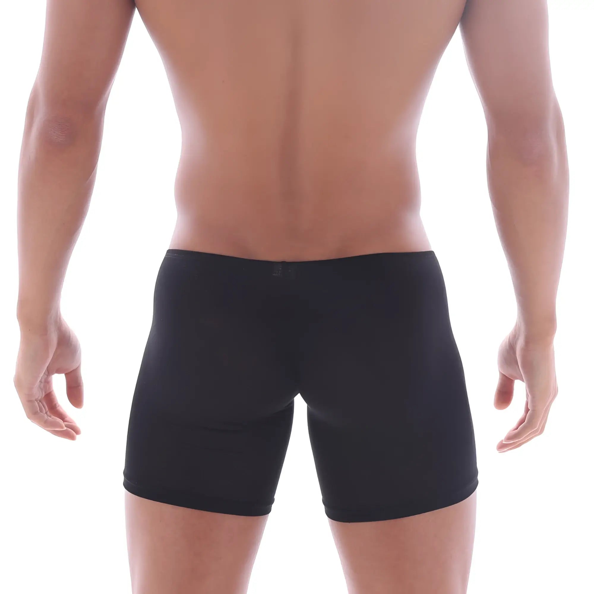 MetroMaleWear Bosillo Long Boxer black 3514-20 form-fitting boxer briefs with smooth stretchy fabric and minimalist design