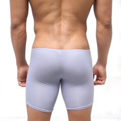 Metro malewear bosillo long boxer lavender 3514-08 light blue form-fitting boxer briefs with smooth stretchy fabric and elastic waistband