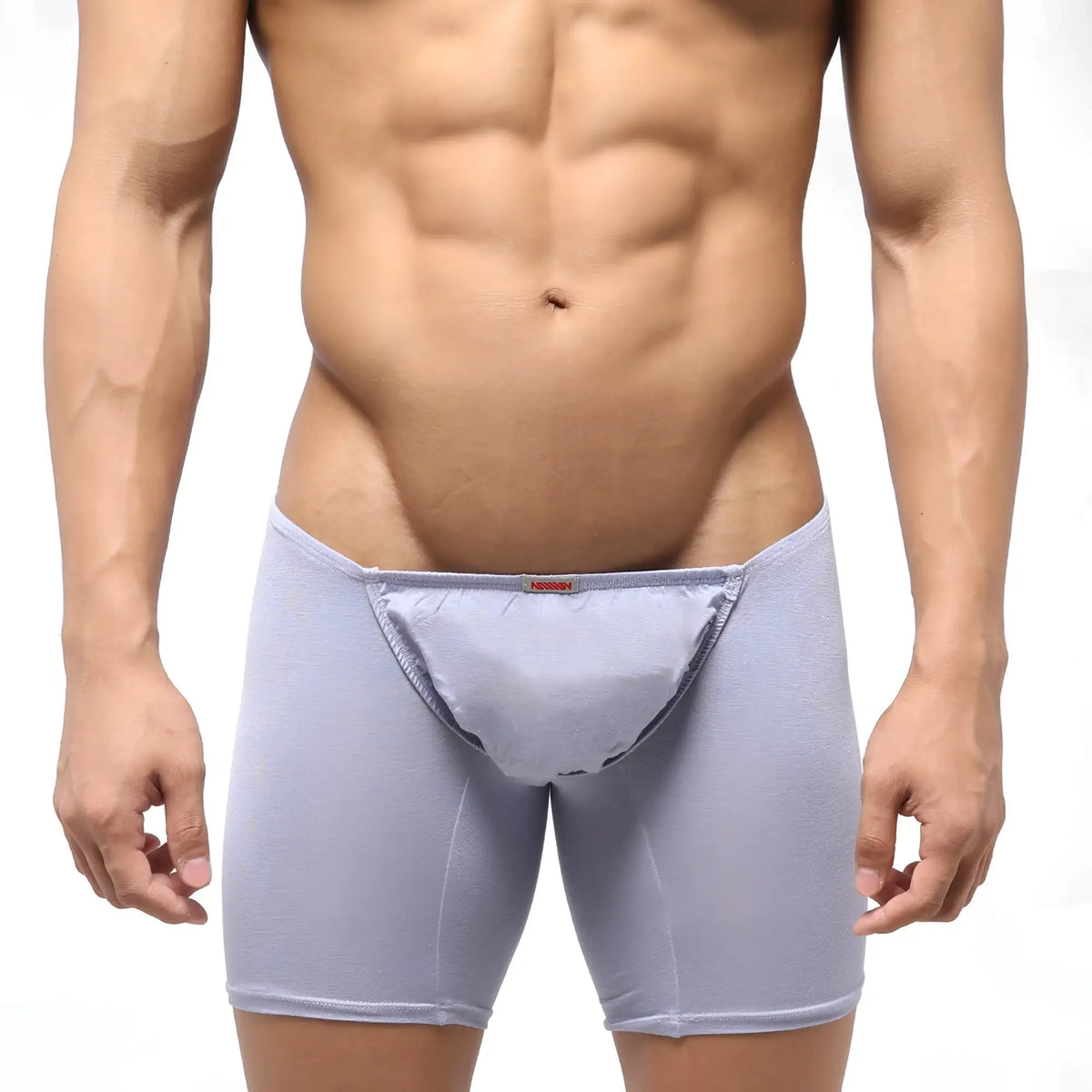 MetroMaleWear Bosillo long boxer lavender 3514-08 light gray form-fitting boxer briefs with smooth fabric and subtle seams