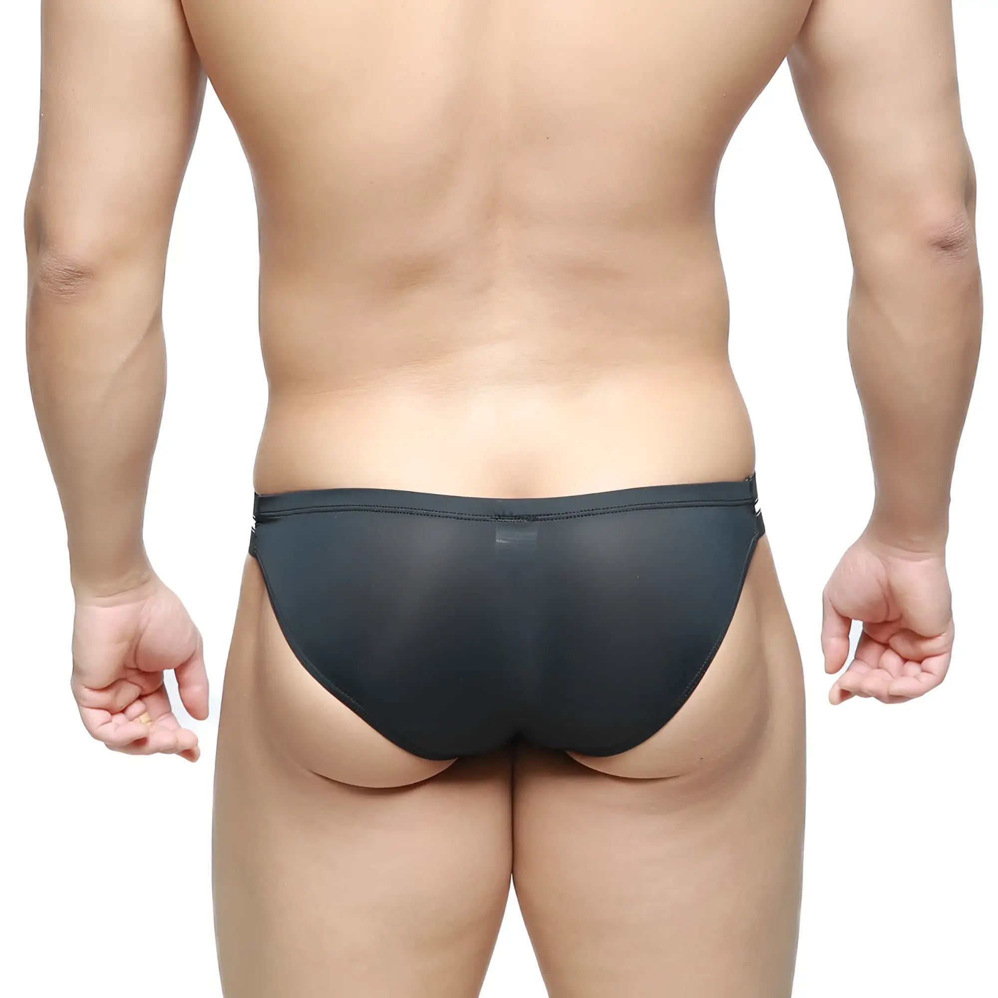 MetroMaleWear brief 2.0 black sleek mesh briefs with a form-fitting design for comfortable everyday wear