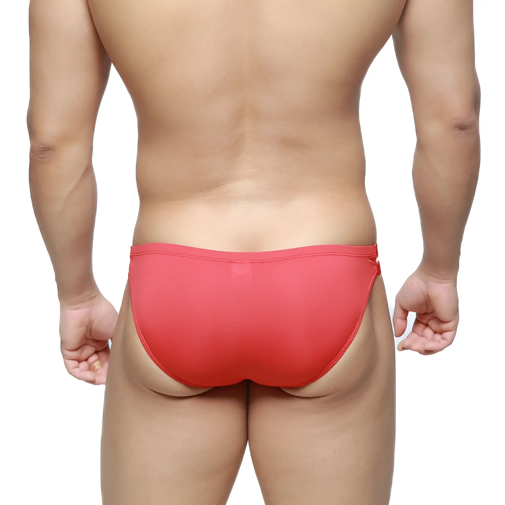 MetroMaleWear Brief 2.0 red athletic briefs with smooth, form-fitting design for comfortable active wear